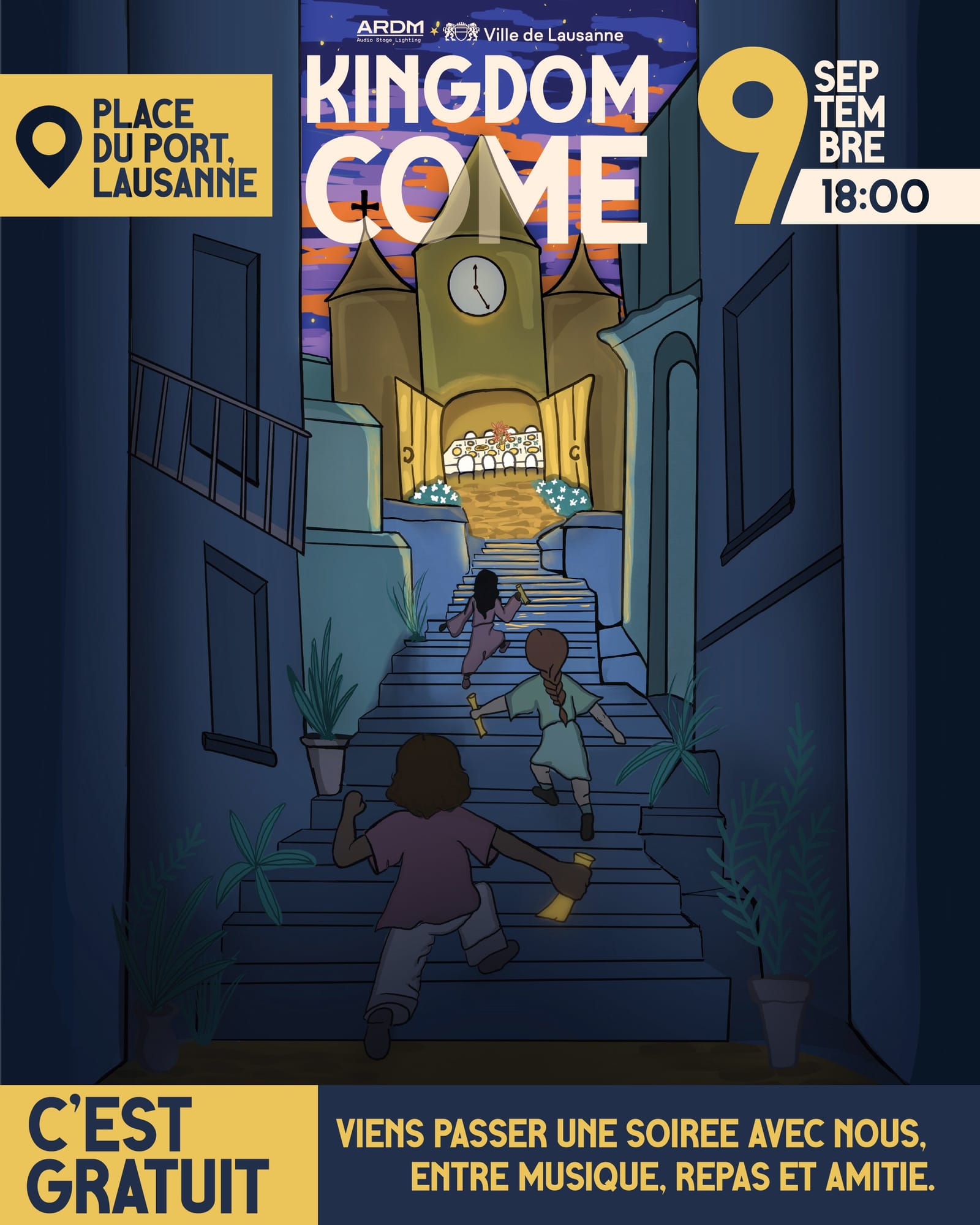Kingdom Come — Place du Tunnel, Lausanne. 9 September, 18:00.